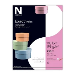 Exact 110 lb. Index Paper, 8.5" x 11", White, 250 Sheets/Pack (40508)