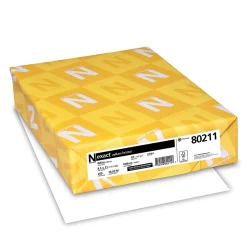 Exact Vellum Bristol 67 lb. Cardstock Paper, 8.5" x 11", White, 250 Sheets/Ream (80211)