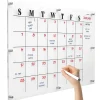 Excello Global Products Acrylic Dry Erase Board with Custom Printed Calendar, 30" x 20" (EGP-HD-0525)