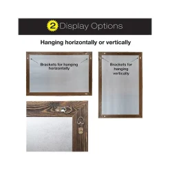 Excello Global Products Combination Dry-Erase Whiteboard, Wood Frame, 3' x 2' (EGP-HD-0078)