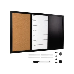 Excello Global Products Combination Board, Wood Frame, 15" x 23.5" (EGP-HD-0317)