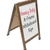 Excello Global Products Indestructible A-Frame Whiteboard, 40" x 22", Brown (EGP-HD-0538-BN)