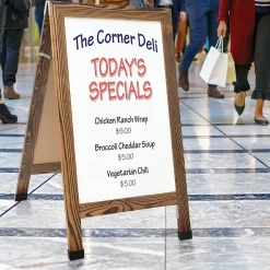 Excello Global Products Indestructible A-Frame Whiteboard, 40