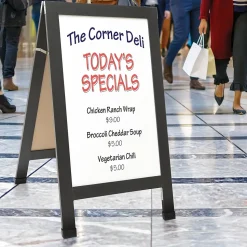 Excello Global Products Indestructible A-Frame Whiteboard, 40