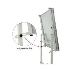 Excello Global Products Magnetic Mobile Folding Dry-Erase Whiteboard, 40