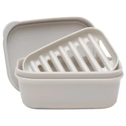 Excello Global Products Plastic Soap Dish, Light Gray (SPLS-TRVL-0010)