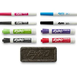 Expo Dry Erase Markers, Assorted Tips, Assorted Colors, 8/Pack(1930717)