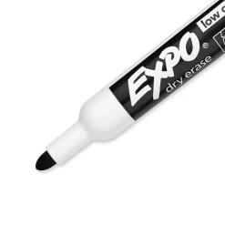 Expo Dry Erase Markers, Bullet Tip, Black, 4/Pack (2081801)