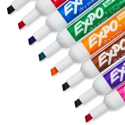 Expo Dry Erase Markers, Chisel Tip, Assorted, 8/Pack (80678)