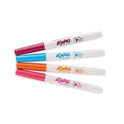 Expo Dry Erase Markers, Ultra Fine Tip, Assorted, 4/Pack (1884308)
