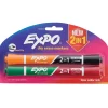 Expo 2-in-1 Dry Erase Markers, Chisel Tip, Assorted, 2/Pack (1944654)