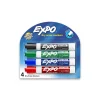 Expo Tank Dry Erase Marker, Chisel Tip, Assorted, 4/Pack (80174)
