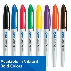 Expo Vis-A-Vis Wet Erase Markers, Fine Point, Black, Dozen (16001)