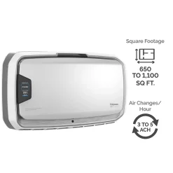 Fellowes AeraMax Pro AM4 PC H13 True HEPA Hardwired Wall Mounted Air Purifier, Stainless (9573101)