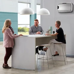 Fellowes AeraMax Pro AM4 PC H13 True HEPA Hardwired Wall Mounted Air Purifier, Stainless (9573101)