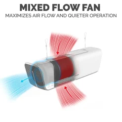 Fellowes Array AC2 True HEPA Ceiling Mounted Air Purifier, 5-Speed, Black (5889202)