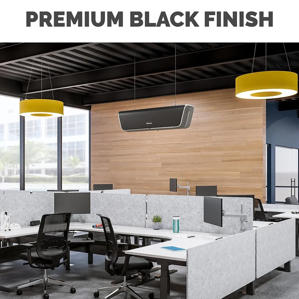 Fellowes Array AC2 True HEPA Ceiling Mounted Air Purifier, 5-Speed, Black (5889202)