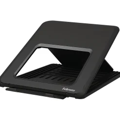 Fellowes Breyta Collection 9.25" x 10.55" Adjustable Plastic Laptop Stands, Black (100098500)