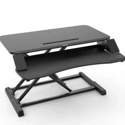 Fellowes Corsivo 32"W Manual Adjustable Standing Desk Converter, Black (8091001)