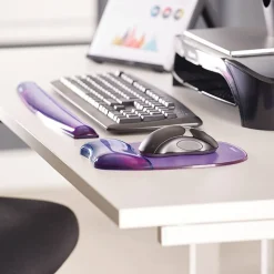 Fellowes Crystals Gel Wrist Rest, Non-Skid Base, Purple (91437)