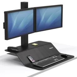 Fellowes Lotus Adjustable Monitor Stand, Black (8082001)