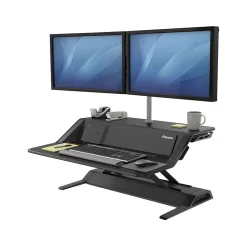 Fellowes Lotus DX Adjustable Monitor Riser, Black (8080301)