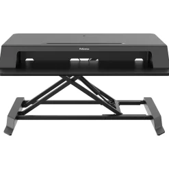 Fellowes Lotus LT 32"W Manual Adjustable Standing Desk Converter, Black (8215001)