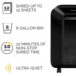 Fellowes LX200 12-Sheet Micro-Cut Shredder (5015001)