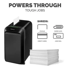 Fellowes LX220 20-Sheet Micro-Cut Shredder, Black (5015401)