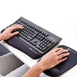 Fellowes PlushTouch Foam Wrist Rest, Black (9252104)