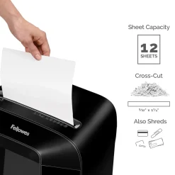 Fellowes Powershred LX85 12-Sheet Cross Cut Personal Paper Shredder (FEL4400401)