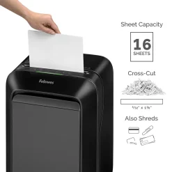 Fellowes Powershred LX180 16-Sheet Cross Cut Personal Paper Shredder (FEL5501601)