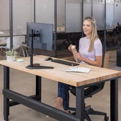 Fellowes Professional Series Freestanding Single Monitor Arm, Up to 32