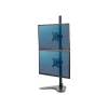 Fellowes Professional Series Freestanding Dual Stacking Monitor Arm, Up to 32", Black (8044001)