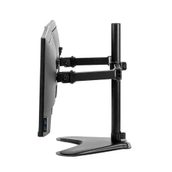 Fellowes Professional Series Free-standing Dual Horizontal Monitor Arm, Up to 27