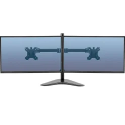 Fellowes Professional Series Free-standing Dual Horizontal Monitor Arm, Up to 27