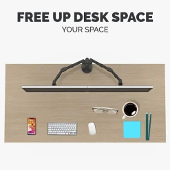 Fellowes Reflex Dual Adjustable Monitor Arm, Up to 27