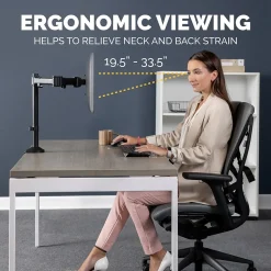 Fellowes Reflex Single Adjustable Arm, Up to 32