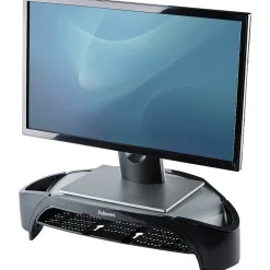 Fellowes Smart Suites Monitor Riser Plus, Adjustable, Up to 21", Black (8020801)