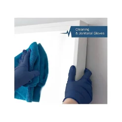 FifthPulse Powder Free Nitrile Gloves, Latex Free, Medium, Navy Blue, 50/Box (FMN100179)