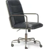 Finch Franklin Bonded Leather Computer and Desk Chair, Charcoal Gray (CHR10060A)