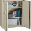 FireKing 1 Hour Fire Resistant Storage Cabinet, 3-Shelf, Parchment, 19 1/4"D, Inside Delivery