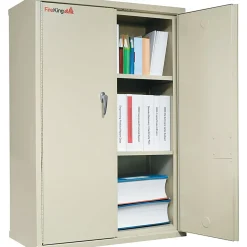 FireKing 1 Hour Fire Resistant Storage Cabinet, 3-Shelf, Parchment, 19 1/4"D, Inside Delivery