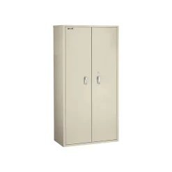 FireKing 72" Steel Storage Cabinet with 4 Shelves, Parchment (CF7236-DPAI)