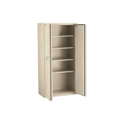 FireKing 72" Steel Storage Cabinet with 4 Shelves, Parchment (CF7236-DPAI)