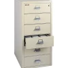 FireKing Card, Check and Note File, 6-Drawer, Parchment