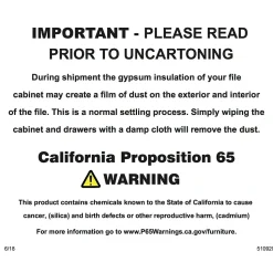 FireKing Card, Check and Note File, 6-Drawer, Parchment