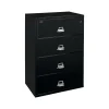 FireKing Classic 4-Drawer Lateral File Cabinet, Fire Resistant, Letter/Legal, Black, 31.19"W (4-3122-CBL)