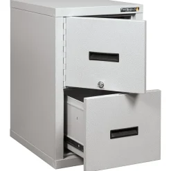 FireKing® FireShield 2-Drawer Vertical File Cabinet, Letter/Legal, Diamond Stone (2S1822-DDSSF)