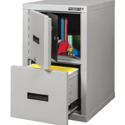 FireKing® FireShield 2-Drawer Vertical File Cabinet, Letter/Legal, Diamond Stone (2S1822-DDSSF)